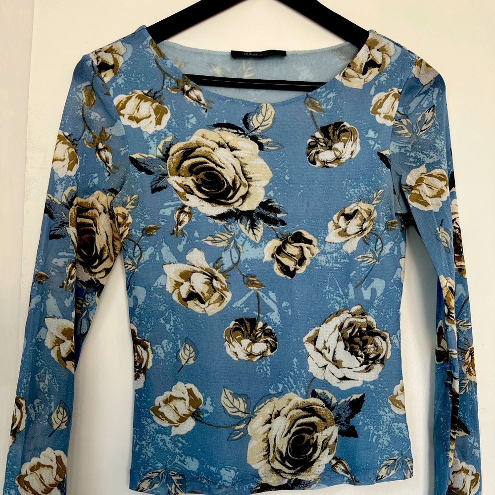 S. Oliver long sleeve floral shirt